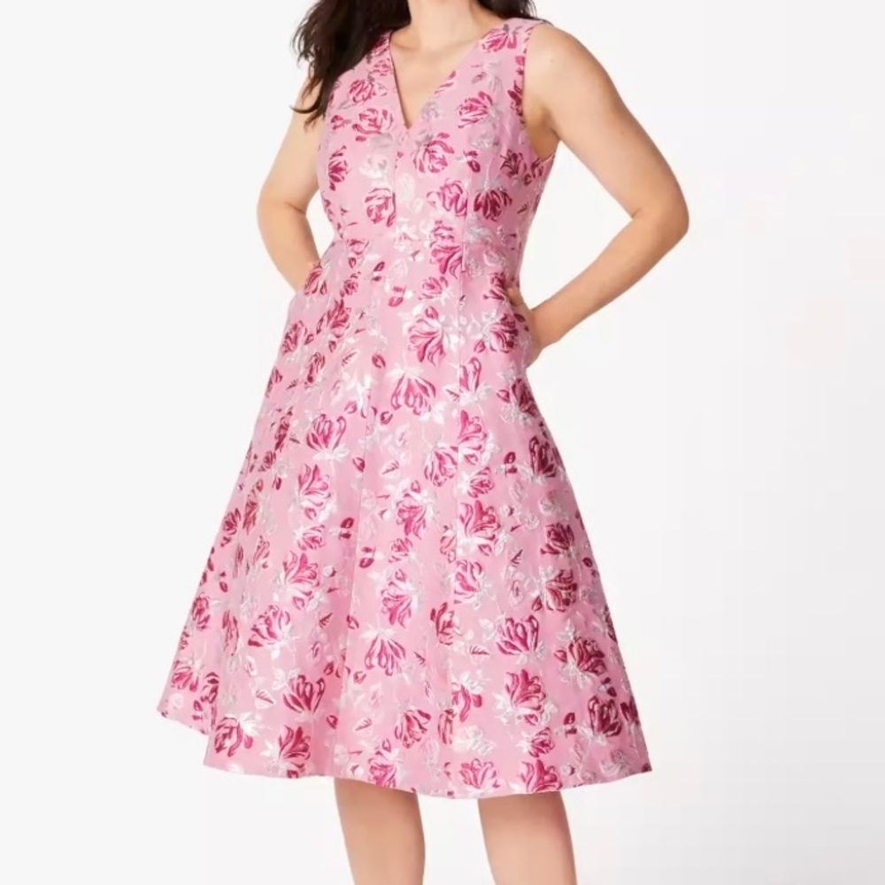 NWT KATE SPADE Rose Brocade Dress